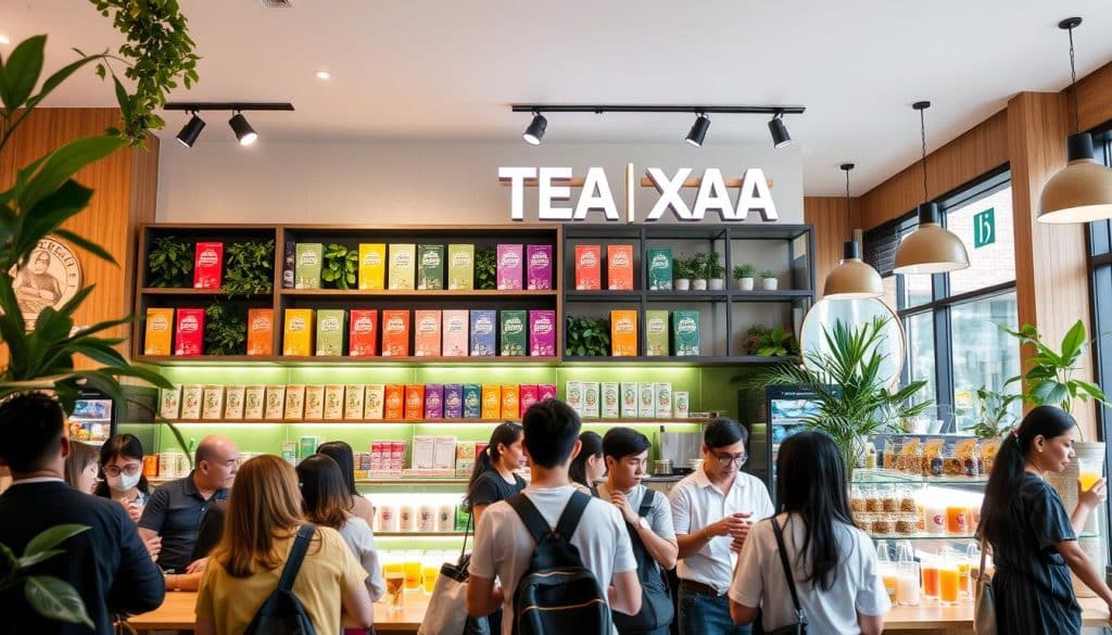 Trends in popular tea franchise