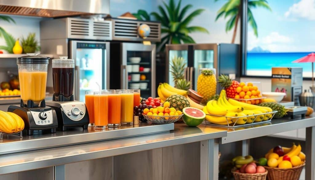 equipment costs tropical smoothie franchise