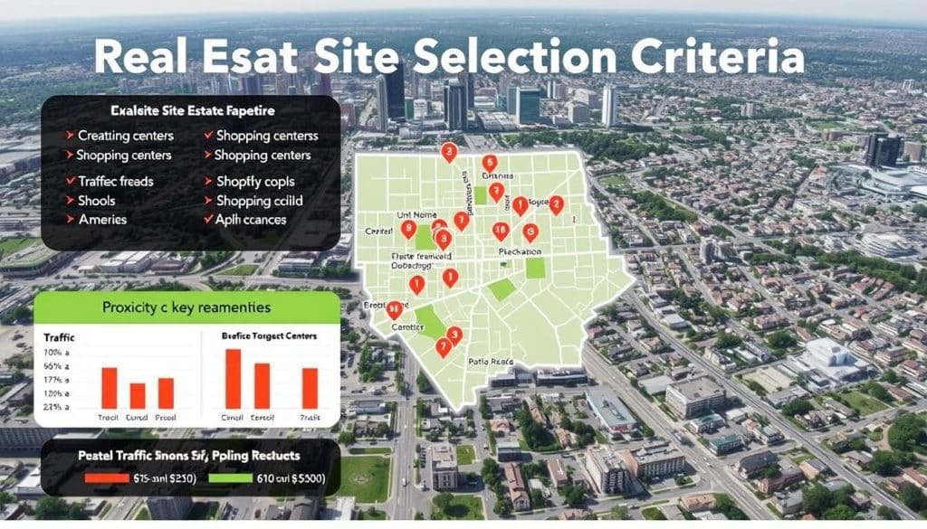 real estate site selection criteria